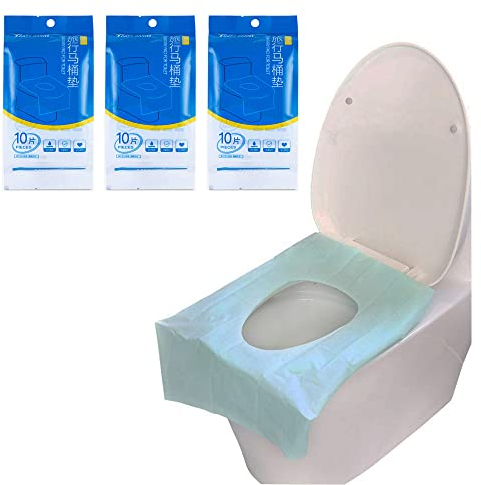 Einweg Toilettenauflage, AMTOL 30 Stück Toilettenauflage für Reisezubehör, Extra große wasserdichte Toilettenmattenbezüge für Frauen, Kinder, Töpfchentraining für Erwachsene (30 PCS)