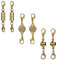 Magnetverschluss Schmuck,Magnetverschlüsse für Ketten,Magnetverschluss Kette, Magnetischer Karabinerverschluss,für Armband und Halskette Schmuck Making,Enthält Drei Stile (6 Stück,Gold)