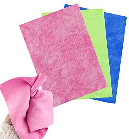 OTCRAFT ShammySuede Stempelreiniger, super saugfähiges Handtuch, 3 Farben, für Stempelreinigungstuch, 3 Stück