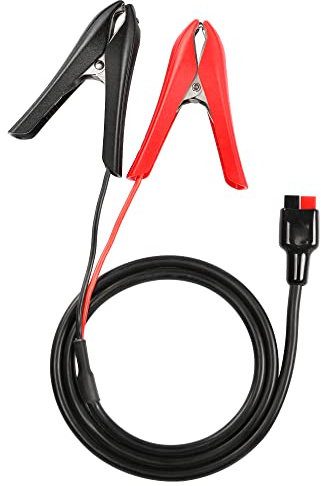 CERRXIAN 14 AWG Krokodilklemme auf 45 A Batterieanschlusskabel, Schnelltrennadapteranschluss Ladeverlängerungskabel – 0,85 m