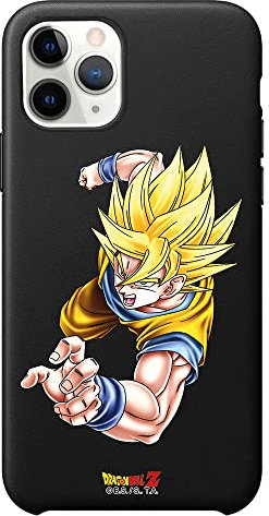 Personalaizer Originalhülle kompatibel mit iPhone 11 Pro, Schwarz mit einem Design von Dragon Ball Z Goku SS1 Special