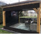 Wasserdichte Seitenwände für Pergola durchsichtige Kunststoffvorhänge für den Außenbereich mit Ösen 0,5mm PVC für alle Jahreszeiten, Anthrazit ( Farbe : Transparent+schwarz , Größe : 4.80x2.50m )