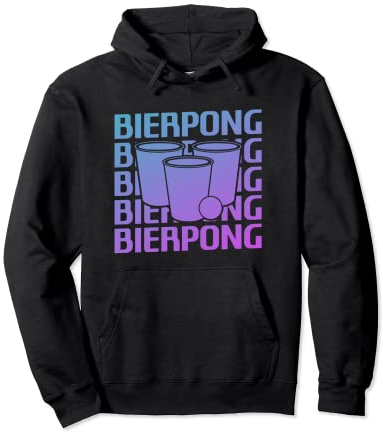 Retro Vintage Classic Bierpong Pullover Hoodie