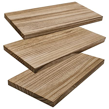 3 Piezas Bloques de Madera para Tallar Tablero Cuadrada Sin Acabado para Tallar Bloques Marco de la pared artesanía pintura decoración del hogar signo de grúa de puerta