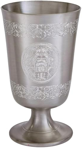 I LUV LTD Thor Viking Calice Gobelet en Relief avec Le Design Viking et l'icône Thor Autour du Corps Antique Finition Possibilité de Gravure