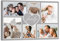 ZXHYWYM Fotocollage mit mehreren Bildern personalisierte Bilder auf Leinwand individuelle Leinwand Collagendrucke mit Ihren 6 Fotos individuelle Wanddekoration mit Rahmen (B4 (20.00 x 30.00 cms))