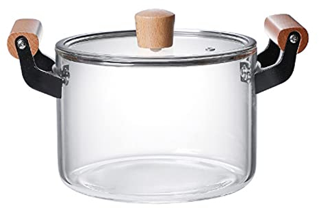 HLDMUXBF Marmite, Cuisinière en verre Cuisine Cuisinière électrique Marmite à soupe spéciale Marmite à ragoût chauffante à double oreille Casserole