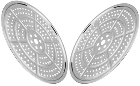 ANSNOW 2Pcs Steamer Rack Stainless Steel Steaming Rack 30Cm Steamer Basket Insert Canner Canning Racks Stock Pot Steaming Tray for Pressure Cooker Cooking Toast Bread Salad Baking