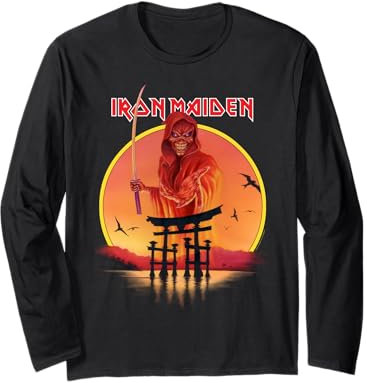 Iron Maiden - Orange Eddie Japan Long Sleeve T-Shirt