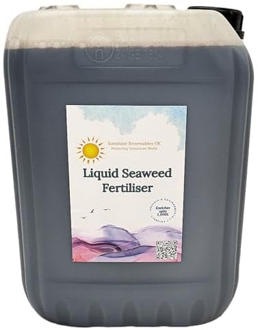 Sunshine Renewables UK Seaweed Fertiliser 10L | Premium Seaweed Organic Extract | 1:100 Dilution Ratio | Plant Food