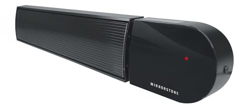 Mirrorstone 3000W Black Ionis Infrared Bar Heater Non-Remote