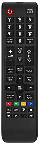 VINABTY BN59-01175P Sostituire il telecomando per Samsung TV UE40H6400 UE50H6400 UE40H6400AY UE65JS8500 UE40HU6900D UE55HU6900D UE48H8000SZ UE40H6400AYXZT UE48H6400AYXZT UE50H6400AYXZT
