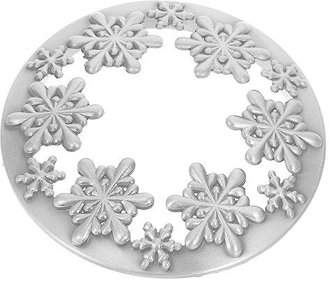Homoyoyo Illuma Lid Kerzen Topper Für Candles - 6-8 Cm Schneeflocken Design Eleganter Kerzendeckel Für Festliche Dekoration Und Geschenkideen Zu Weihnachten Und Neujahr