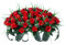 Frühlingsgesteck künstlich für Grab Friedhof Gedenkstätten, grabgestecke künstlich, grabgestecke für urnengrab, Frühlingsblumen Grabgesteck künstlich mit Rosa (Rot)