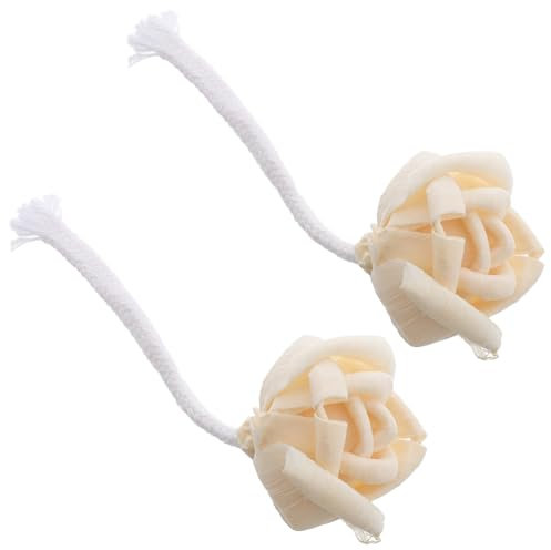 BESTYASH 2stücke Holz Aromadiffusor Blumen Mit Seil Für Ätherische Öle Natürliches Duftdekor Für Zuhause Und Büro Handgefertigtes Holzaccessoire Mit Wiederverwendbarem Seil Für Entspannung