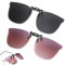 Sonnenbrillen Aufsatz Brille, 2 Stück Sonnenbrillen Clip Für Brille, Aufsteck Sonnenbrille, Polarisiert Clip On Sonnenbrille, Ideal Für Alltag, Nachtfahrten, Outdoor-Aktivitäten Wie Angeln, Wandern Un