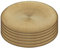 Lot de 6 Assiettes en Verre Doré Ø21cm