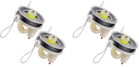 Qezodsx 4 Pcs Trip Wire on Reusable Reel (85ft),Trip Wire for Perimeter Trip Alarm 12 Gauge and Trip Wire Alarm