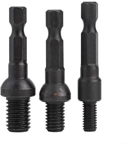Besttoolifes M6 M8 M10 für Cr-Mo Selbstschneidender Stecknuss Adapter Set mit 1/4 Zoll Sechskantschaft für Einsatzmuttern und Stockschrauben, Bohrmaschinen-Aufsatz (A)