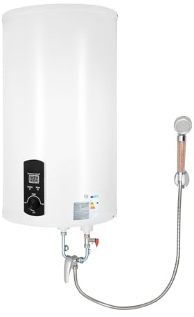 Scaldabagno elettrico, 70 l, con protezione contro le perdite, pratica doccia e indicatore di temperatura, 2000 W, scaldabagno elettrico, 25 – 75 °C
