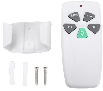 Aramox Fan 53T Ceiling Fan Remote Control Replacement, 303.9MHz Universal Remote with Wall Mount for Harbor Breeze, Hampton Bay, Hunter Fans