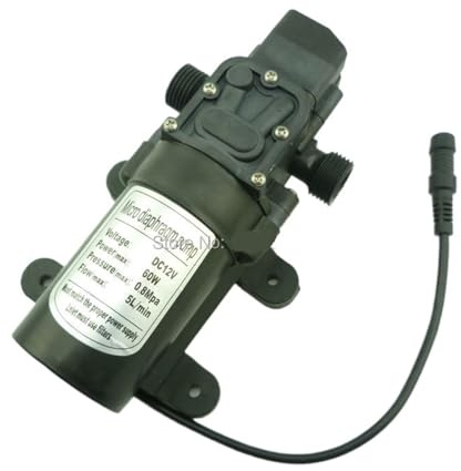 Petite pompe à eau 12 volts 24 volts 60W 5L/min, pressostat automatique avec(Return valve type,24V)