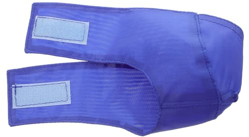 ROMISBABA Cache-œil pour Chat en Nylon Bleu Design à Petits Trous et Sangle Adhésive, Léger et Anti-Morsure pour Apaiser et Protéger Les Yeux Lors Manucure
