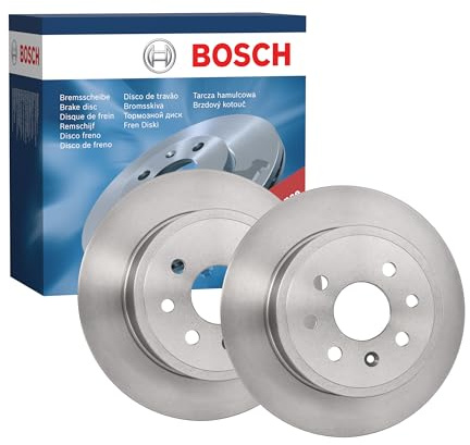 Bosch BD351 Brake Disc Set - 269.7 mm Solid Discs - Rear Axle - ECE-R90 Certified - Reliable Braking, Stable Performance, Corrosion Protection - 1 Set of 2 Discs