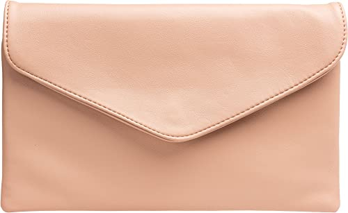 Caspar TA310 Damen Clutch, Farbe:rosa, Accessoires:One Size