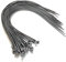 TR Ties Lot d’attaches câbles en plastique extra-larges Noir/blanc, argent