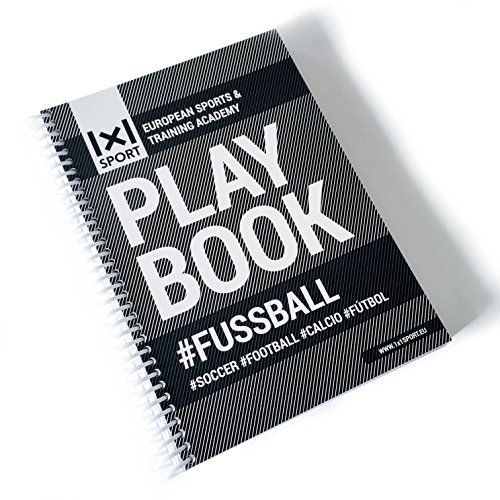 1x1SPORT Das beliebte Playbook #Fussball Din-A5 | Spielfeldvorlagen & Trainingshilfen für Fußballtrainer (Ringbuch, Fußball-Übungs- und Taktikblock, Din-A5, 200 Seiten)