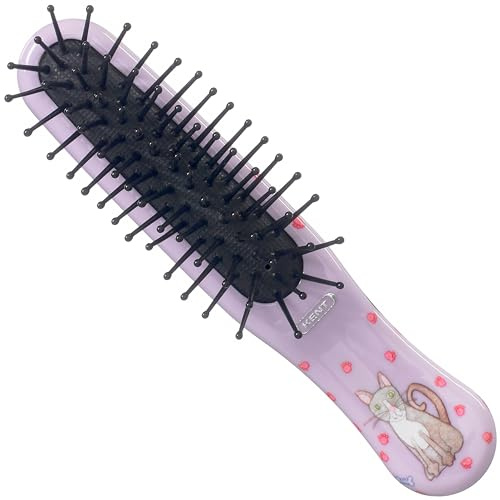 Kent ArtHedz Cats Designed Pocket Size Hairbrush