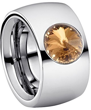 Heideman Ring Damen Coma14 Zirkonia Crystal Gold Shadow Edelstahl Gr.52
