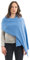 Dalle Piane Cashmere - Stola aus Kaschmir-Gemisch - Made in Italy - Damen, Farbe: Hellblau, Einheitsgröße