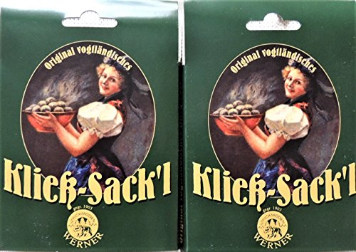 2 Stück Kloßsäcke gestrickt, mit Rezept