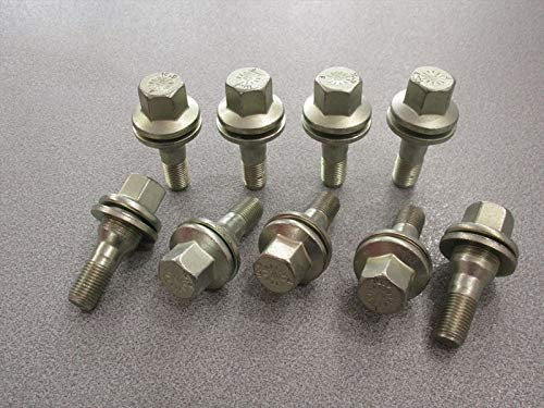 Kit 20 bulloni ruota COMPATIBILE CON Peugeot 106 206 307 406 607 1007 407 207 308 Expert Partner Bipper 508 3008 5008 208 dal 2003 in poi ruote cerchi in lega Farad