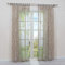 HongYa 1 Stück Transparente Gardine Schal mit Kräuselband Voile Vorhang Fensterschal Äste Muster H/B 175/140 cm Sand