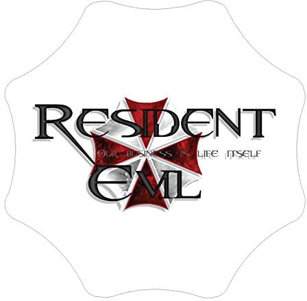 Retrolo-Sticker für Motorradhelm Resident Evil
