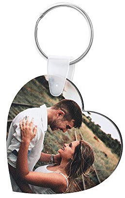 Personalisierter Schlüsselanhänger für Männer Frauen Stilvolle Kalender Datum Schlüsselanhänger für Mädchen Schlüsselanhänger Fotohalter Gravierter Text Angepasstes Geburtstag Hochzeit Geschenk,