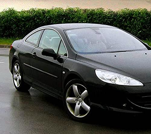Luxyline Baguette chromée de Contour des vitres latérales pour Peugeot 407