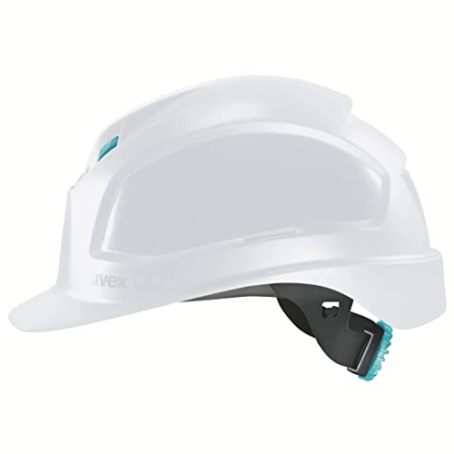 uvex pheos Planet B-WR Schutzhelm, belüfteter Arbeitshelm für Baustelle, weiß, 52-61 cm