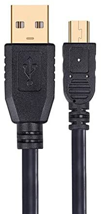 Câble d'alimentation USB avec prise dorée pour microphones d'enregistrement Blue Snowball iCE Blue Yeti (2 mètres)
