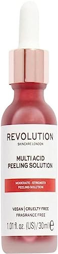 Revolution Skincare London Flüssiges Gesichtspeeling mit AHA & BHA, Säure-Peeling-Serum für empfindliche Haut, peelt & hellt den Hautton auf, vegan & grausam-frei, 30ml