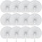 60 Pack Weiße Runde Heart Handfächer Papierfächer Hochzeitsfächer Fächer Hochzeit Faltfächer Faltbar Gastgeschenk Für Sommer Gelegenheiten,Party,DIY,Wand Dekoration