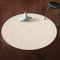Hausattire Handgewebter Jute-Geflochtener Teppich, 122 cm, gebrochenes Weiß, wendbarer Boho-Eingangsbereich, Teppiche für Küche, Wohnzimmer, Bauernhaus, dekorativer Bodenteppich, 1,2 m rund