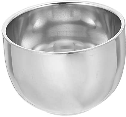 Healeved Edelstahl Rasierbecher Für Herren Praktische Rasierschale Mit Komfortablem Griff Langlebig Und Einfach Zu Bedienen Für Nassrasur Und Schaumzubereitung