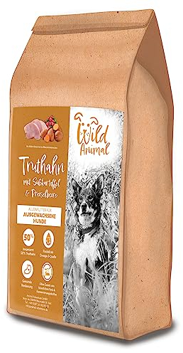 Wild Animal - Premium Hundefutter- Truthahn mit Süßkartoffel & Preiselbeere, Trockenfutter, getreidefrei, 1er Pack (1 x 12kg)