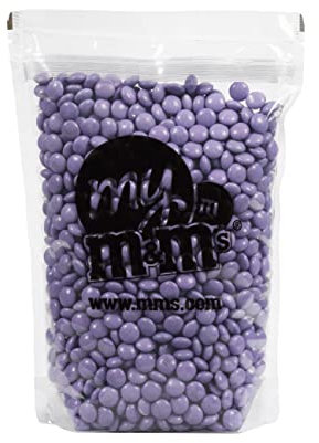 M&M'S mono couleur au chocolat au lait - Sachet vrac de 1,5kg de chocolats - Idée de DIY - Idéal pour un mariage, une fête d'anniversaire, un buffet de bonbons, un baptême, une gender reveal (Lilas)