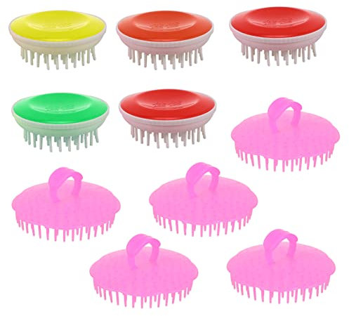 Gatuida 10stücke Silikon Kopfhaut Massagebürste Shampoo Bürste Für Sanfte Reinigung Und Massage Für Haarpflege Und Kopfhautmassage Für Männer Und Frauen - Weiche Und Flexible