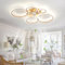 KeLuKes Gold Deckenleuchte mit Ventilator Leise, 100cm Deckenventilator Mit Fernbedienung Ring, Dc Dimmbar Timer Memory-Funktion Ventilator Licht für Schlafzimmer Wohnzimmer